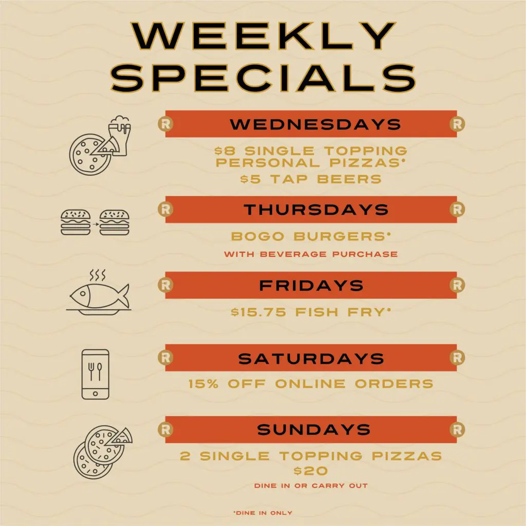 Weekly Specials at Red River Kitchen